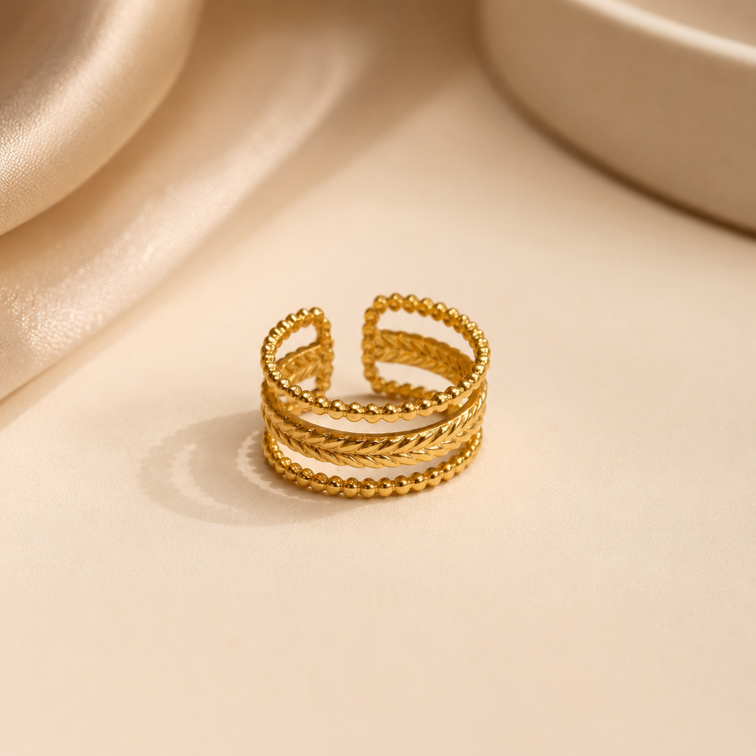 Rings S075 - 316L stainless steel by Qimati