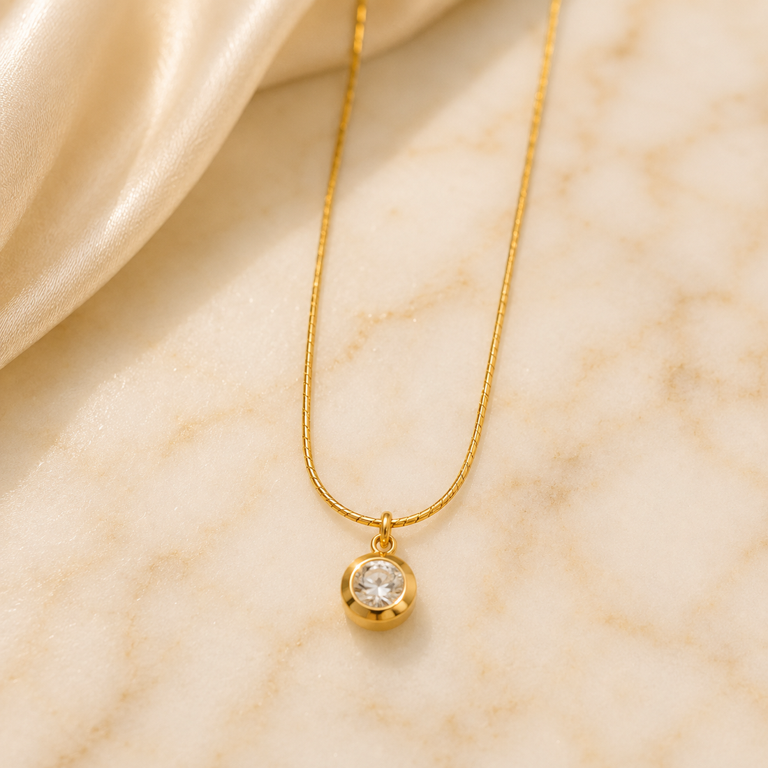 Necklace S100 - 316L stainless steel by Qimati