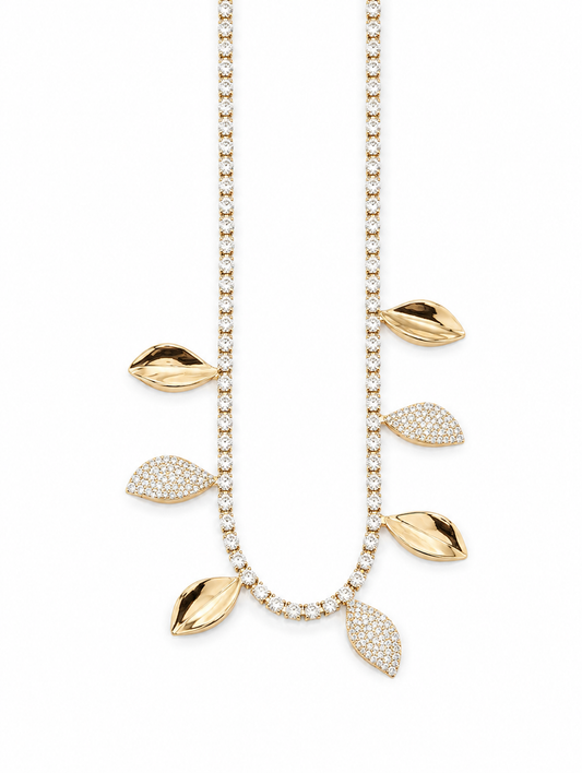 Necklace 416 - brass by Qimati