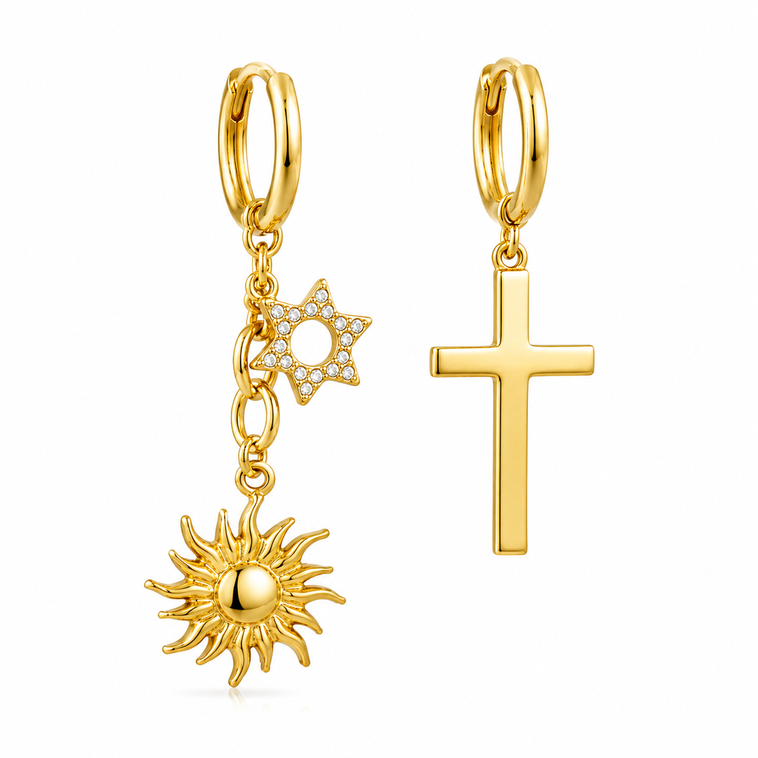 Earrings 254 - 304 stainless steel by Qimati