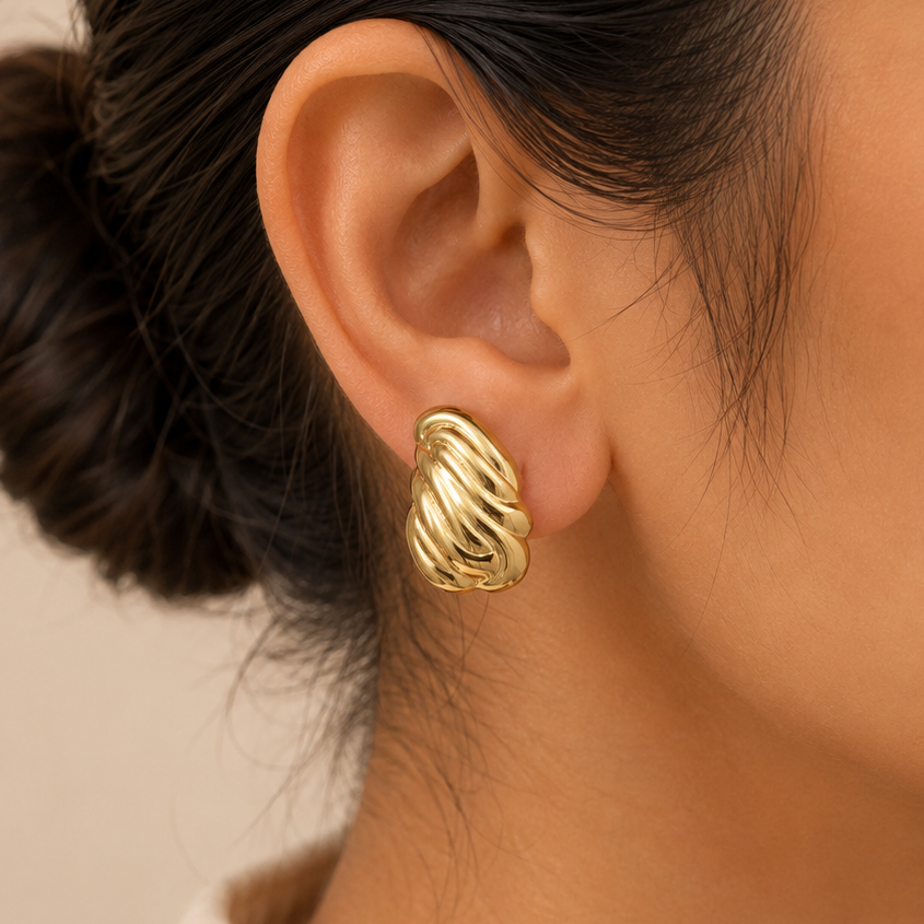 Earrings 424 - 304 stainless steel by Qimati