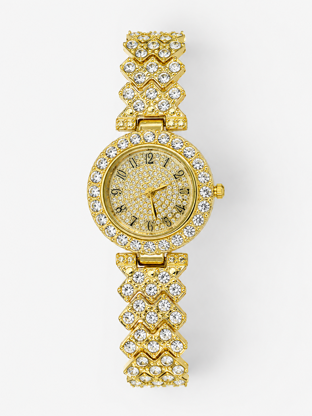 Watch 023 (Rhinestones) - 316L stainless steel by Qimati