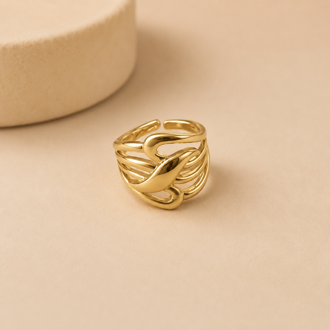 Rings S079 - 316L stainless steel by Qimati