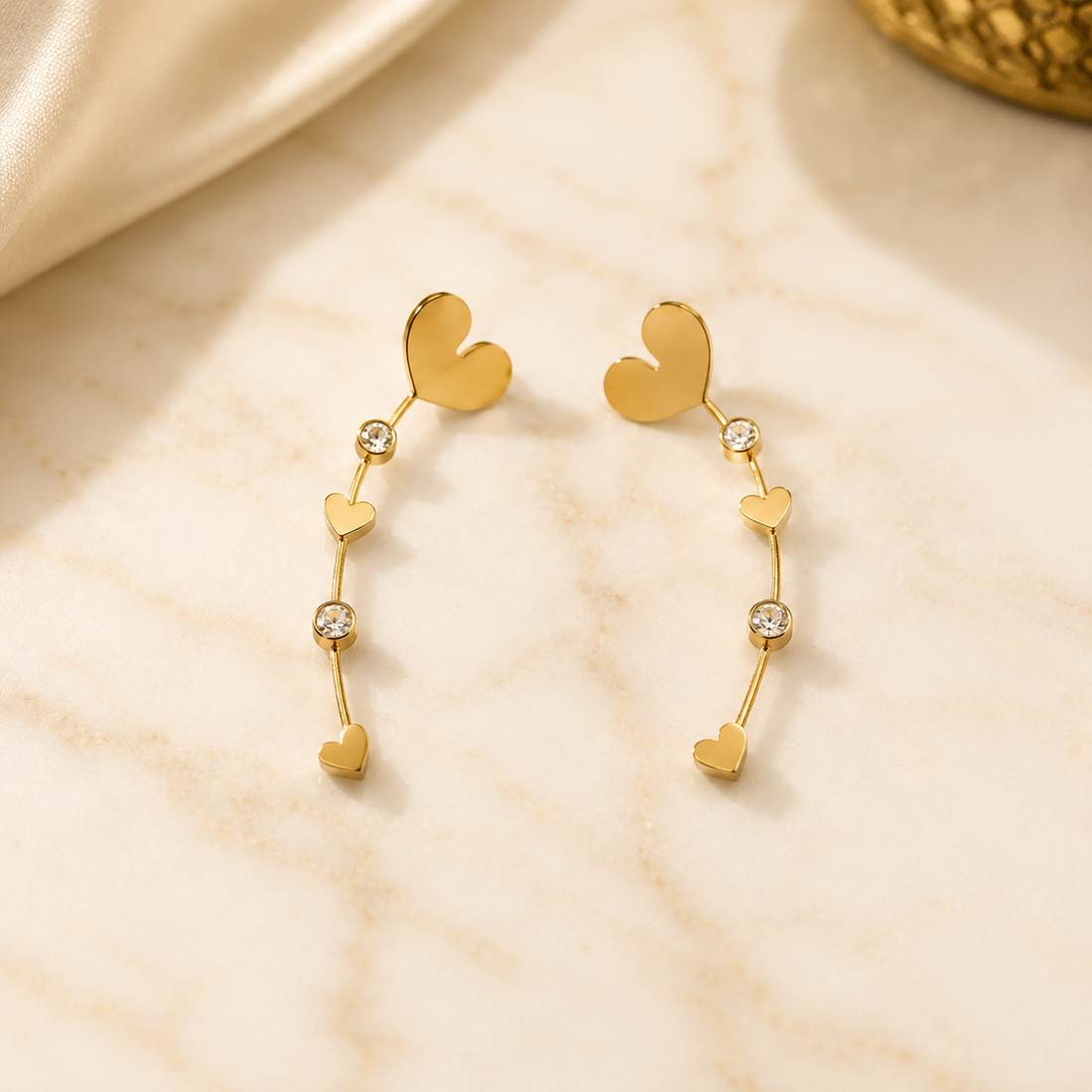 Earrings S108 - 316L stainless steel by Qimati