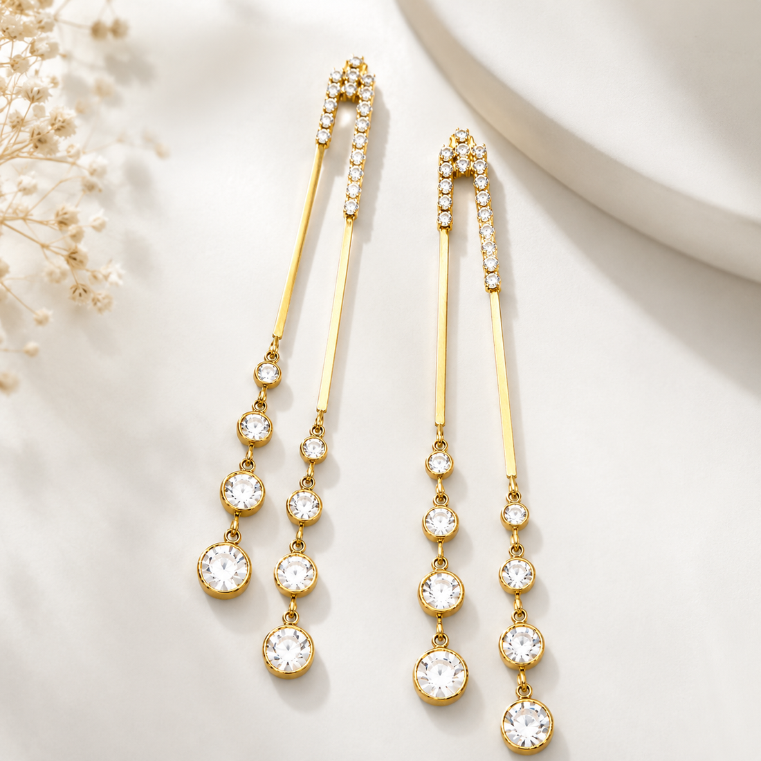 Earrings 334 - 304 stainless steel by Qimati
