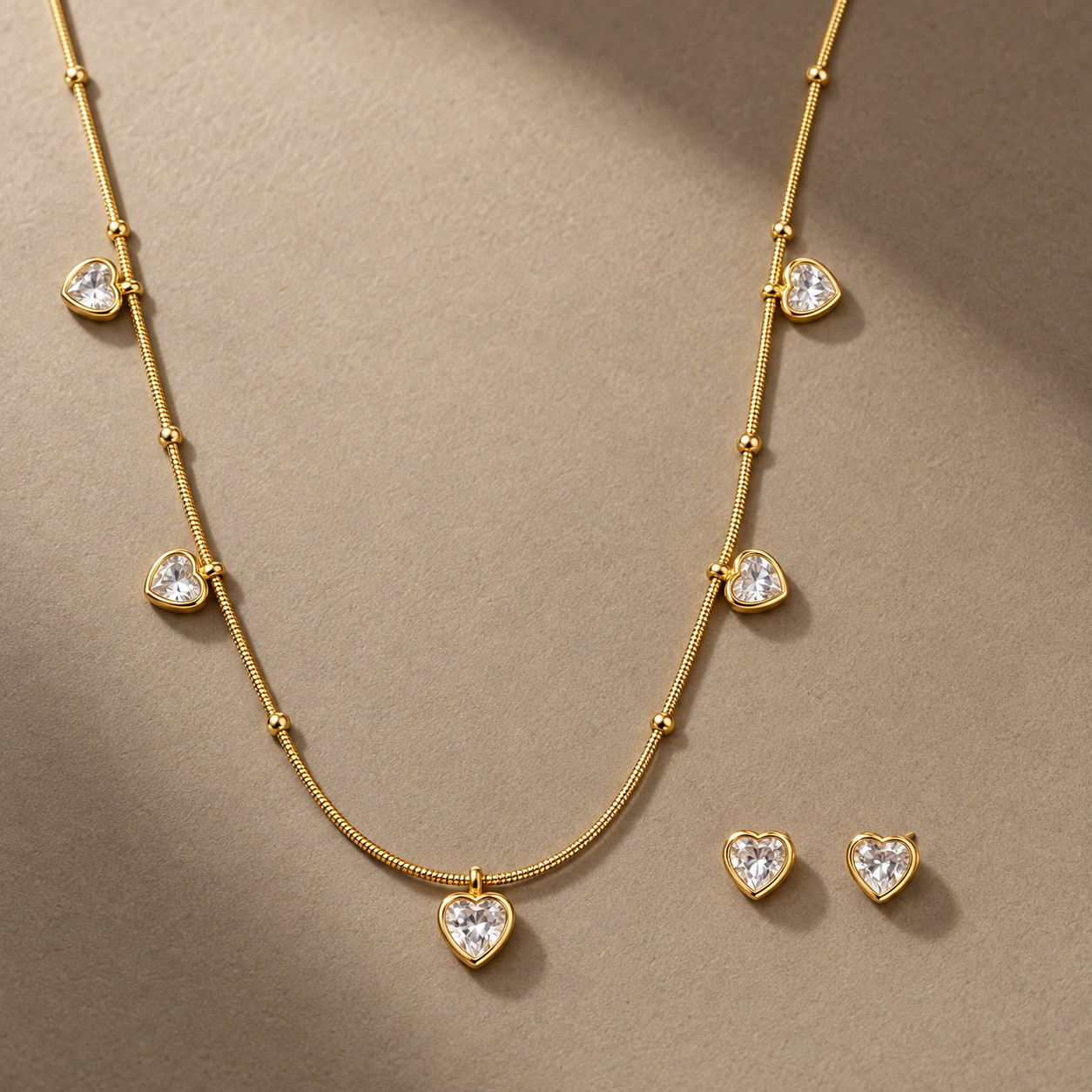 Necklace 1605 (Set of necklace and earrings) — product photograph