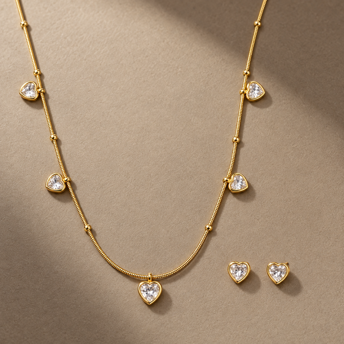 Necklace 1605 (Set of necklace and earrings) — product photograph